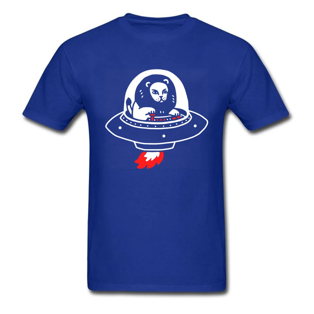 Alion-Spaceship06261005 T Shirt Short Sleeve Europe Oversized Man Summer/Fall Tops T Shirt Europe Sweatshirts O-Neck All Cotton Alion-Spaceship06261005 blue