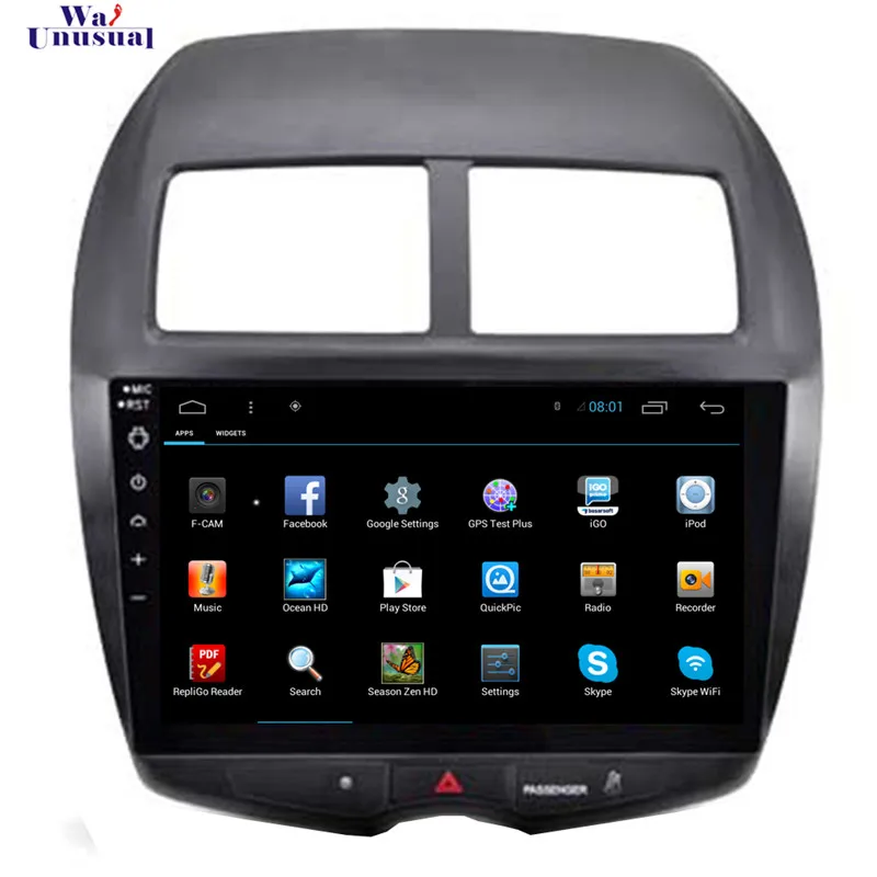 WANUSUAL 10 2 &quot4 ядра 16 г Android 6 0 gps навигации для Mitsubishi ASX 2010 2011 2012 2013 2014 2015 2016 2017 с BT WI FI|gps