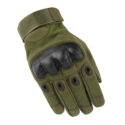 army green Тактические сенсорные перчатки армейская Пейнтбольная стрельба, страйкбол военные перчатки армейские противоскользящие резиновые перчатки на Костяшки Полный Палец походные перчатки - Цвет: army green