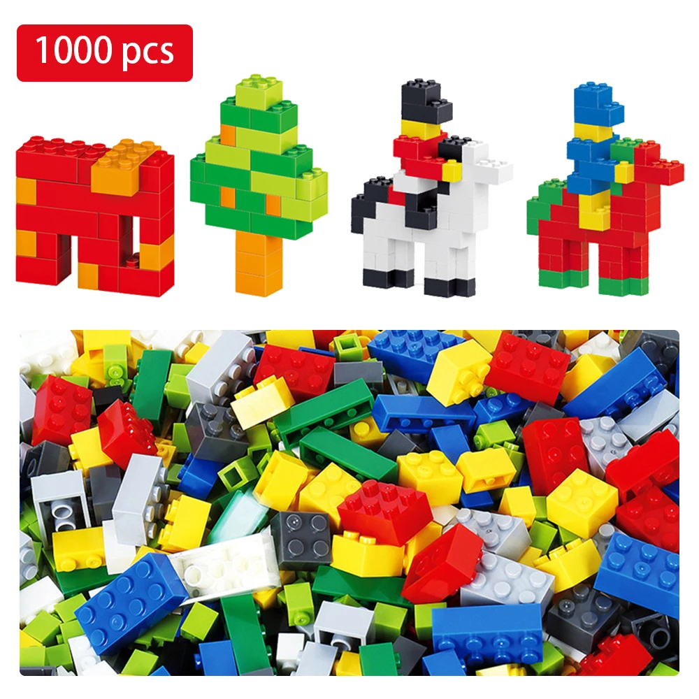 

1000pcs DIY Model Building Blocks Compatible with Legoed Creative City Construction Brick Enlighten Educational Toy For Children