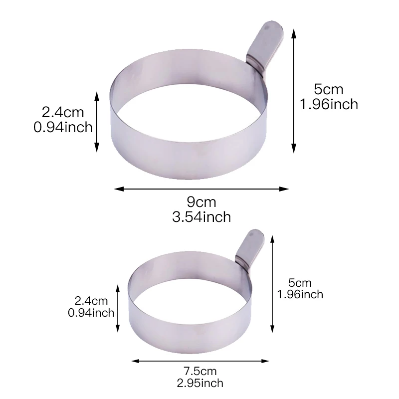 FILBAKE круглая форма из нержавеющей стали формы для блинов, кольца, антипригарные инструменты для приготовления пищи, кухонные гаджеты, форма для приготовления яиц