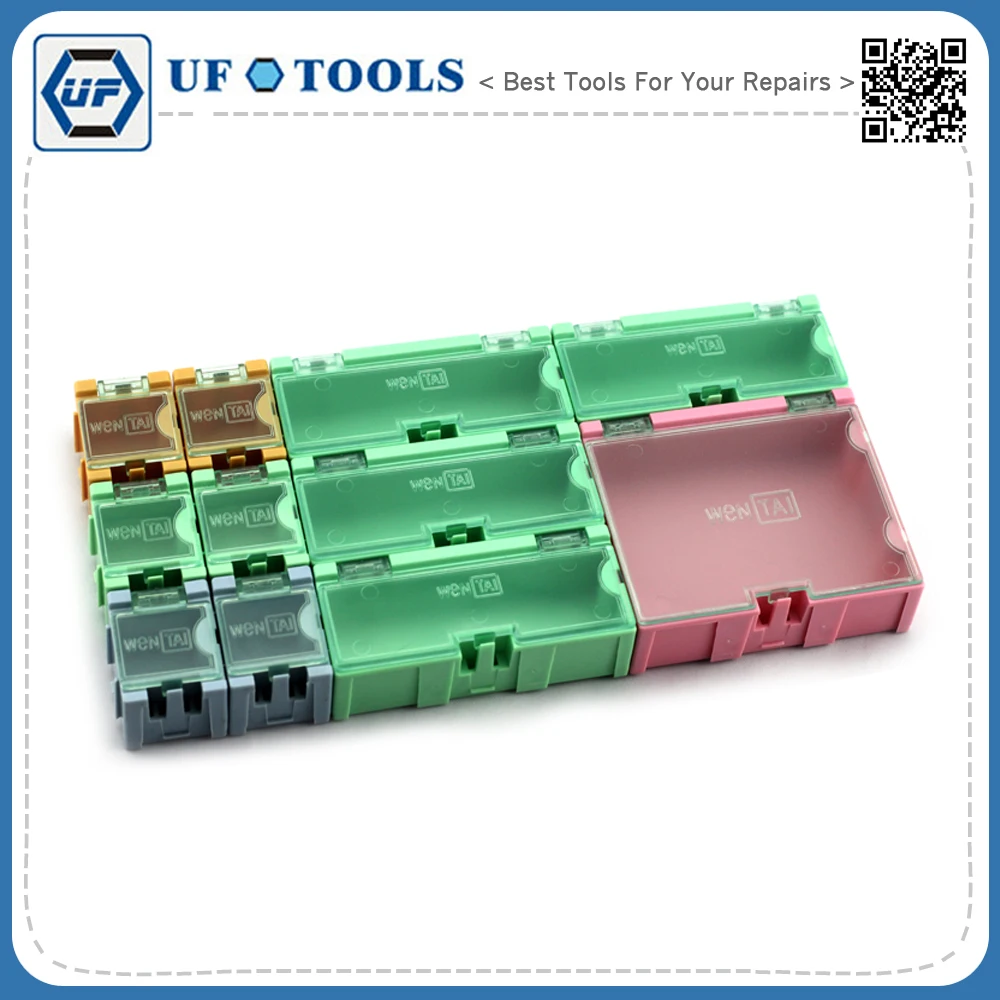 11pcs/set Component storage box IC Components Boxes SMT SMD Wentai
