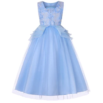 

new girls dress girl baby girl clothes dress sleeveless girl dress long dress wedding Birthday party Stage performance