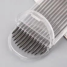 12 шт. 2,0 мм для механического карандаша черный 2B свинцовые заправки черновик чертёжные чертежи для рукоделия художественные эскизы школьные канцелярские принадлежности офис