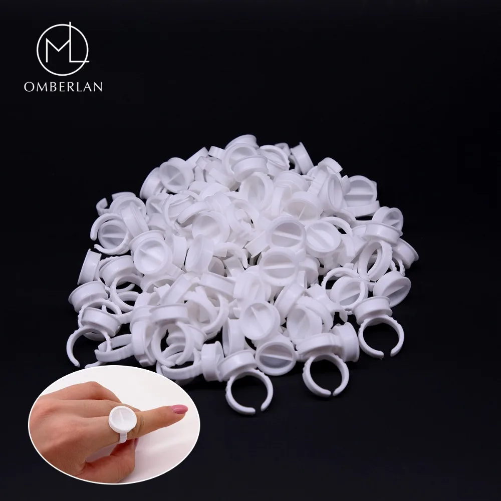 100pcs/pack Glue Ring for Eyelashes Extension Disposable False Eyelash