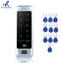 8000 пользовательская емкость IP68 Водонепроницаемый Контроллер Доступа металлический корпус RFID считыватель Wiegand 26 узкая клавиатура открытый