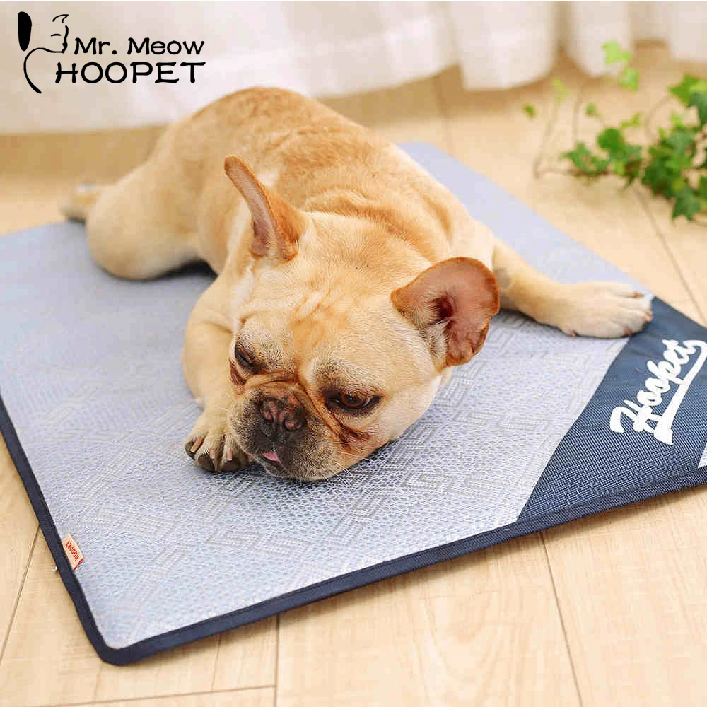 

Hoopet Summer Cooling Mats Breathable Pet Dog Cat Sleeping Mat Self Cooling Mattress Portable Pad Ice Cushion Pet Accessories
