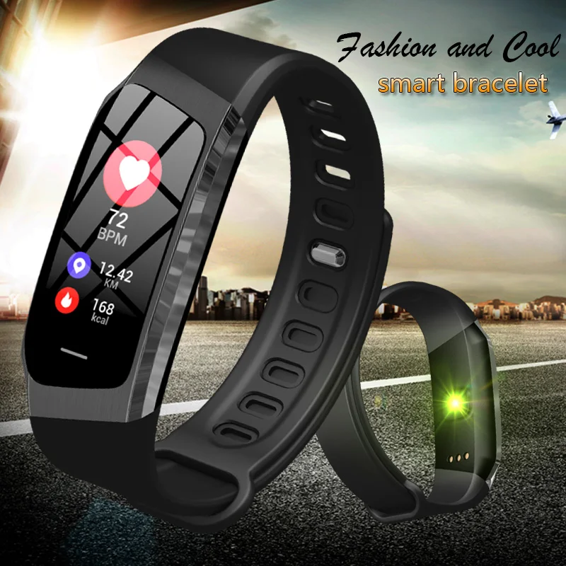 

BINSSAW Smart Watch Men Band Color LCD Screen Fitness Bracelet IP67 Heart Rate IOS Android Phone Digital Watches Waterproof Band