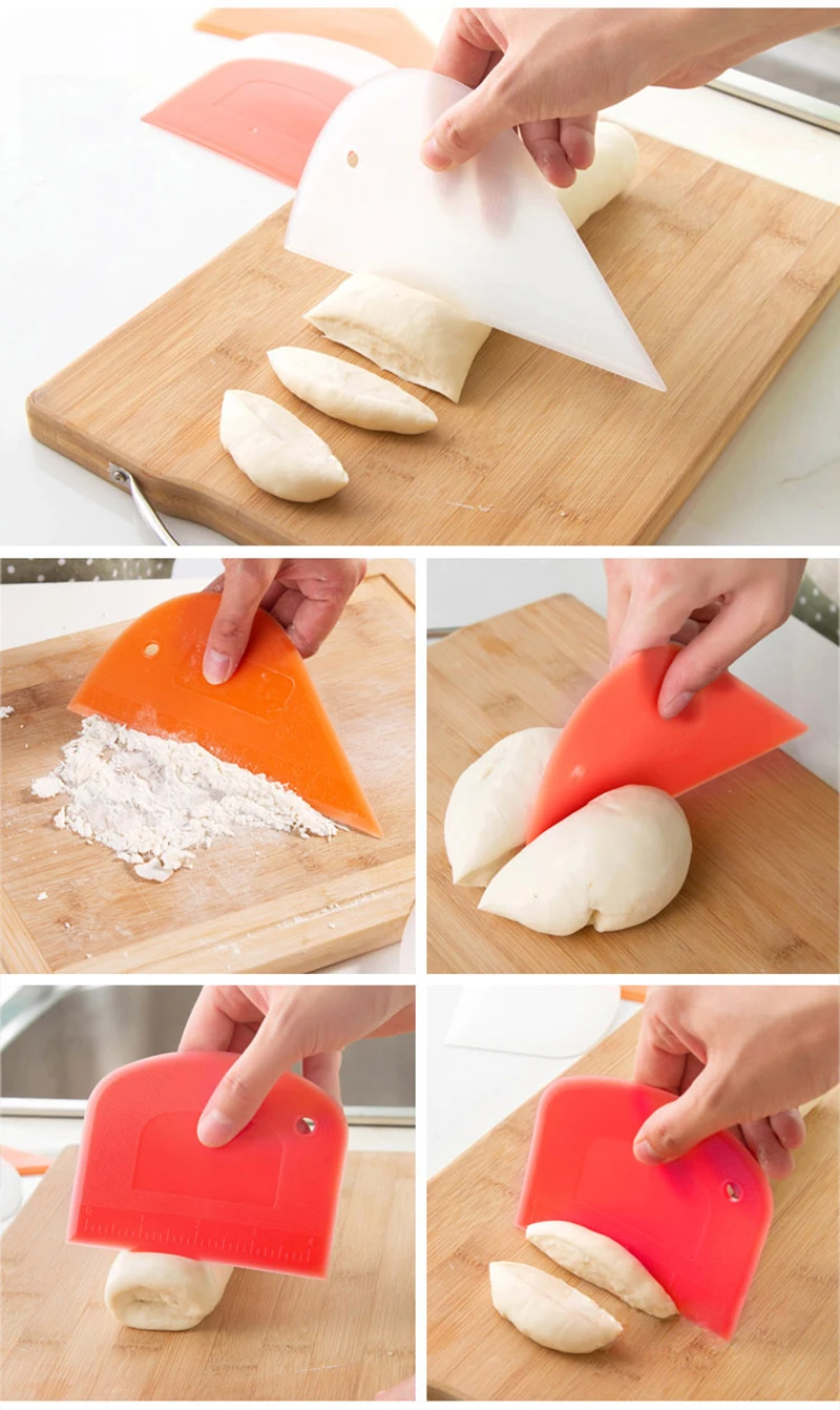TUUTH Cake Smooth Cream Spatula Baking Pastry Tools Dough Scraper Kitchen Butter Knife Plastic Cake Cutter7