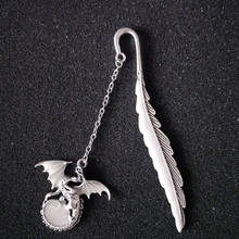 Светящиеся закладки в форме летающего дракона светится в темноте серебряные медные креативные канцелярские подарки