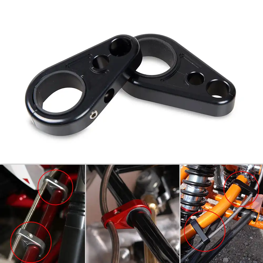 Cnc Aluminum Atv A Arm Brake Line Clamps For Polaris Sportsman 300 400 450 500 550 600 700 800 850 Ranger Magnum Big Boss Outlaw Atv Parts Accessories Aliexpress