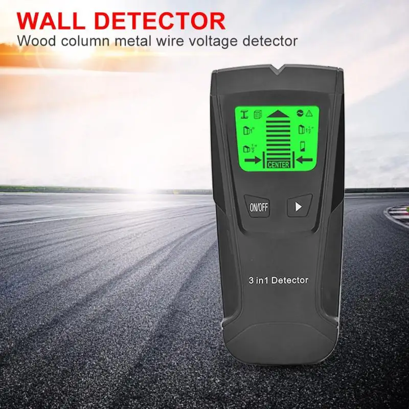3 в 1 металлический детектор металла Finder деревянные шпильки AC напряжение живого провода обнаружения сканер для стен электрическая коробка искателя датчик для стены