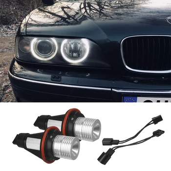 

2Pcs LED Marker Lamp For BMW 6 Series E63 E64 645Ci 650i M6 Car Angel Eyes LED Side Light Bulb White Headlights Car Styling