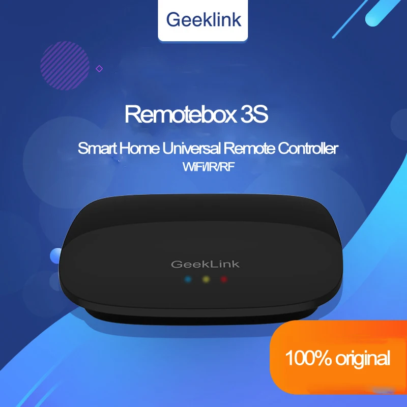 

Geeklink RemoteBox 3S Smart Universal Intelligent WiFi/IR/RF Smart home center for IOS Android Remote control Home Automation