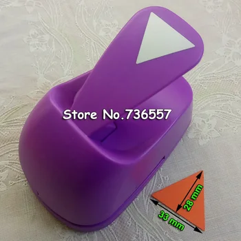 

Free Shipping large 33MM Triangle shaped paper/EVA foam hole punch for greeting card handmade scrapbooking gifts craft puncher