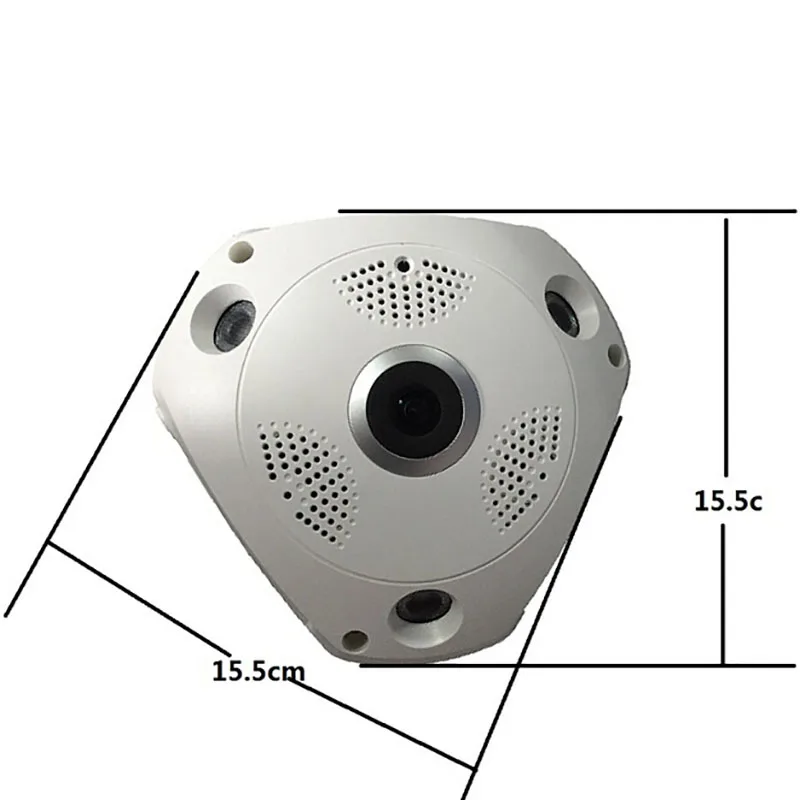 360 градусов широкий диапазон панорамный CCTV безопасности IP 1.3MP/3MP/5MP аудио камера