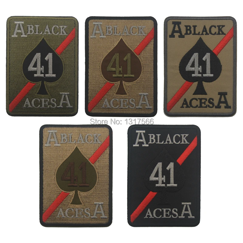 

Poker BLACK ACE Spades A Embroidery Patch Embroidered Patches Military Tactical Armband Fabric Sticker Sewing Applique Accessory