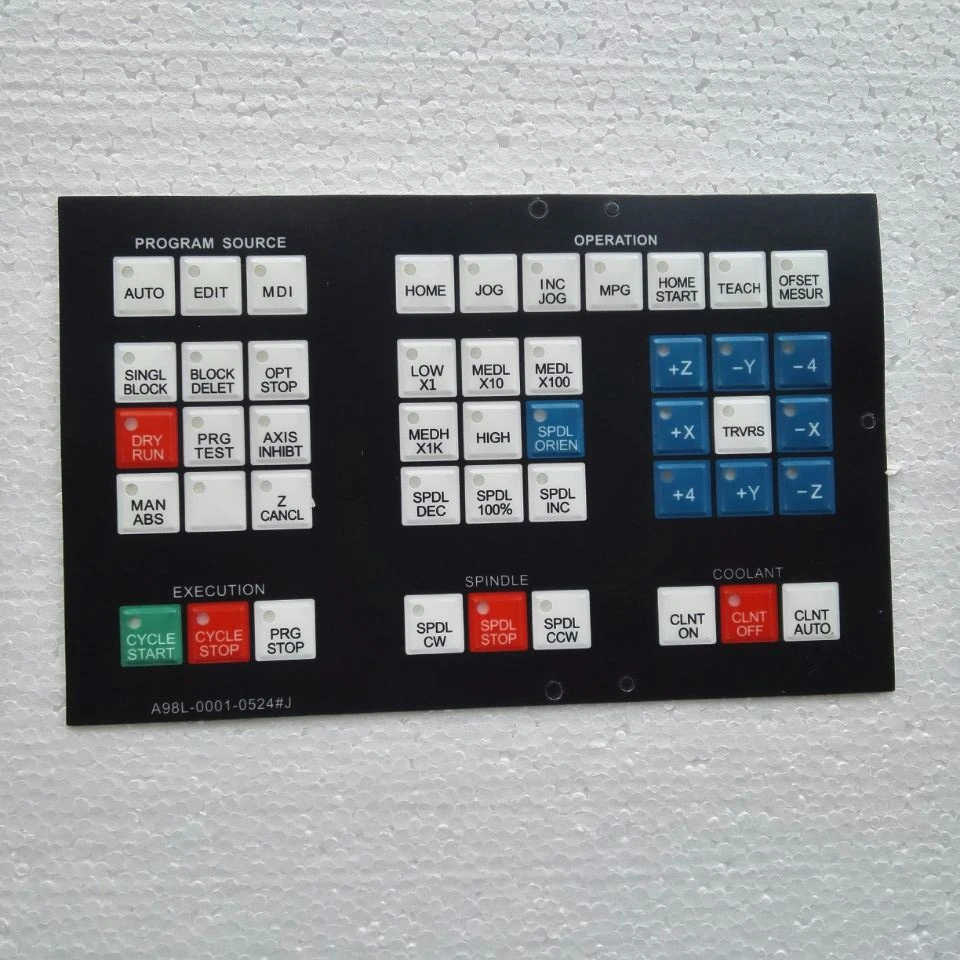 FANUC A98L-0001-0524#J Membrane film for CNC Panel repair~do it yourself,New& Have in stock