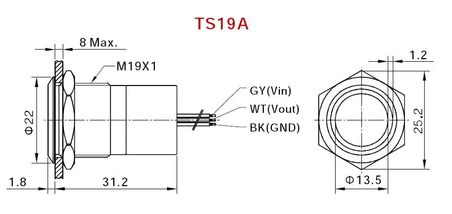 TS19A SIZE
