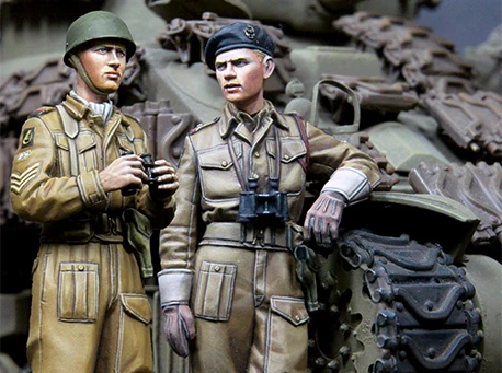 

1/35 Resin Figure Model Kits WW2 British Soldiers Unassembled unpainted