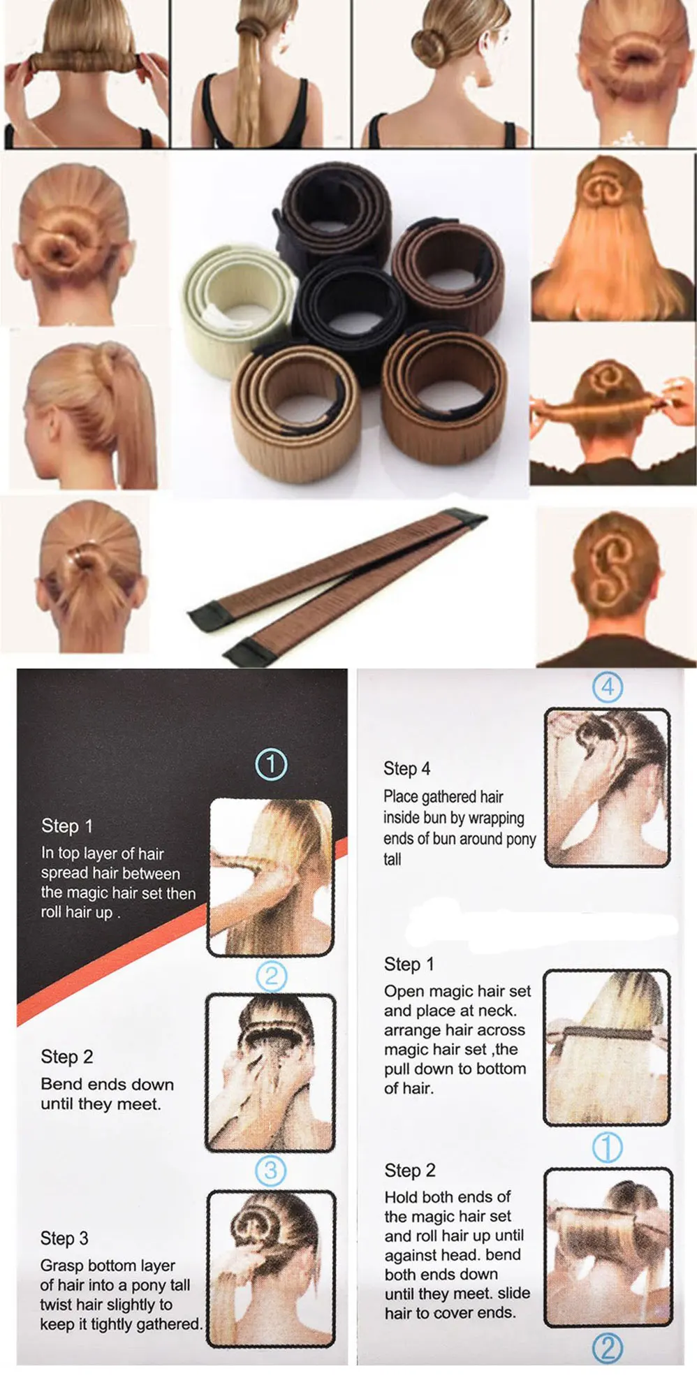 Мода для укладки волос диск Красота Donut производитель волосы булочка укладки группа аксессуар для укладки инструмент для Для женщин