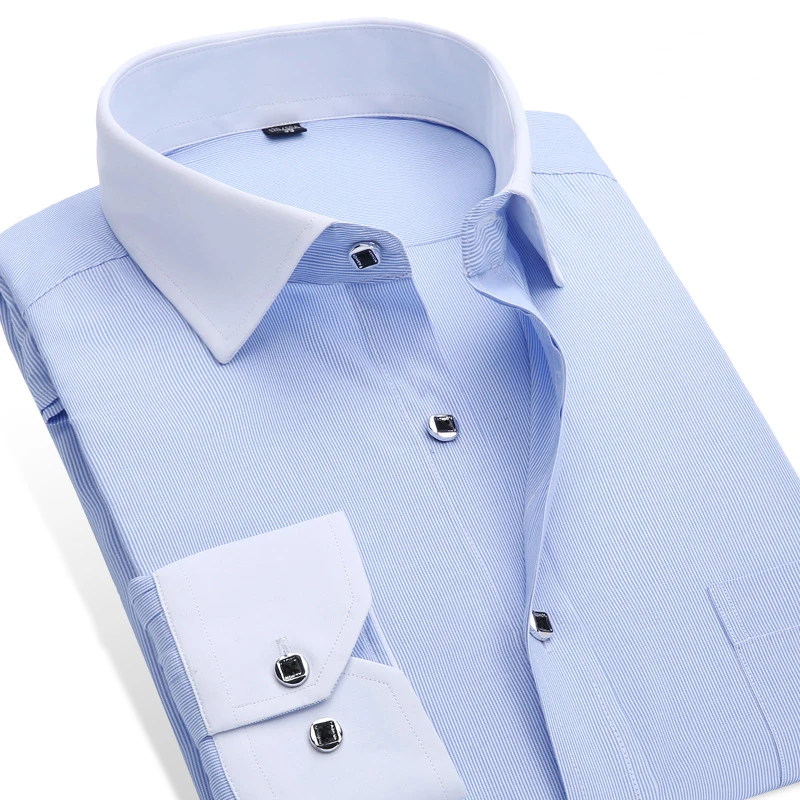 Buy Men's Formal Business Shirts Long Sleeve Striped