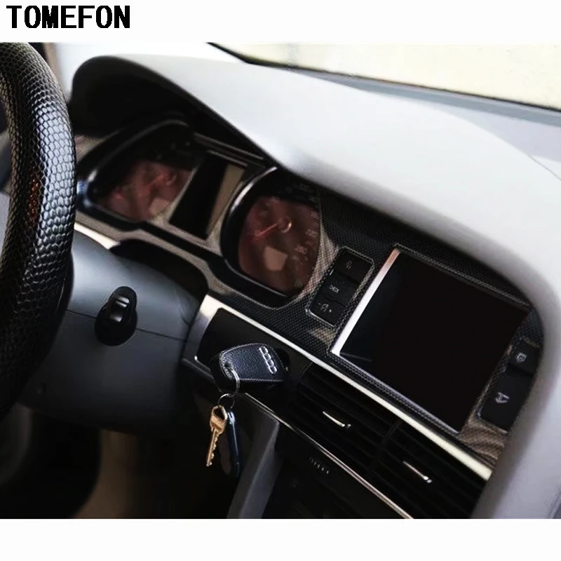 TOMEFON для Audi A6L A6 L 2005 2011 LHD ABS пластик углеродное волокно краска дерева Передняя