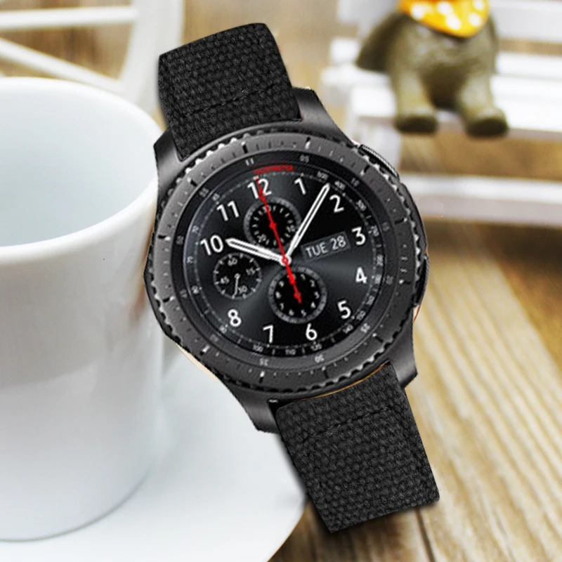Ремешок холщовый для Samsung Gear S3 S2 модный спортивный браслет Huawei Watch 2 Huami Amazfit 20 22