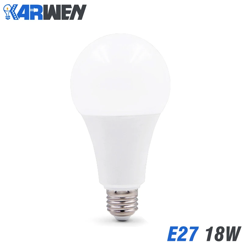 KARWEN 10 шт светодиодные лампы 15 W E27 Высокое качество AC 220 V SMD 2835 светодиодные светильник-прожектор холодной теплый белый свет