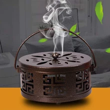 Держатель москитной катушки с ручкой спиральный ладан горелка для домашнего садового декора