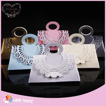 

25pcs Princess Dress Wedding Favors Box Candy Bags Baby Shower Candy Box Party Supplies Wedding Decoration