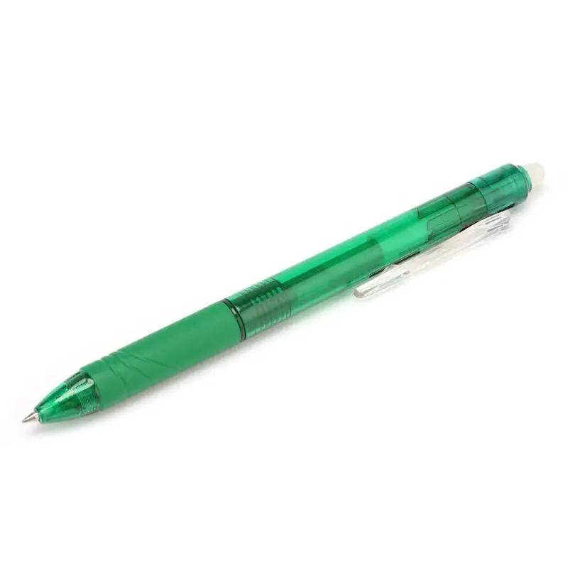 0,5 мм стираемая гелевая ручка прессование трения школьные Офисные инструменты для письма круглый шарик заправка дропшиппинг ручки маскирующий карандаш - Цвет: Зеленый