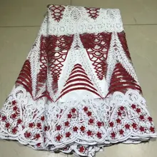Новые африканские кружевные ткани для вечерние платья высокого качества Тюль французские кружева ткани для свадьбы полиэстер нигерийская кружевная ткань