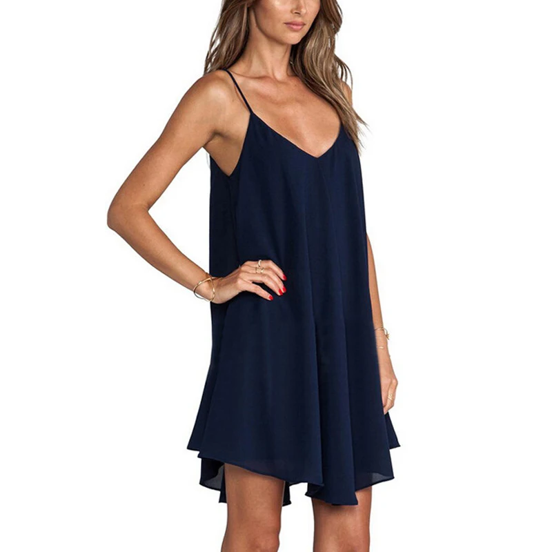 Naiveroo Women Sleeveless Camisoles Camis V-Neck Backless Long Chiffon Blouse Spaghetti Strap Summer Slim Tops camisole women's