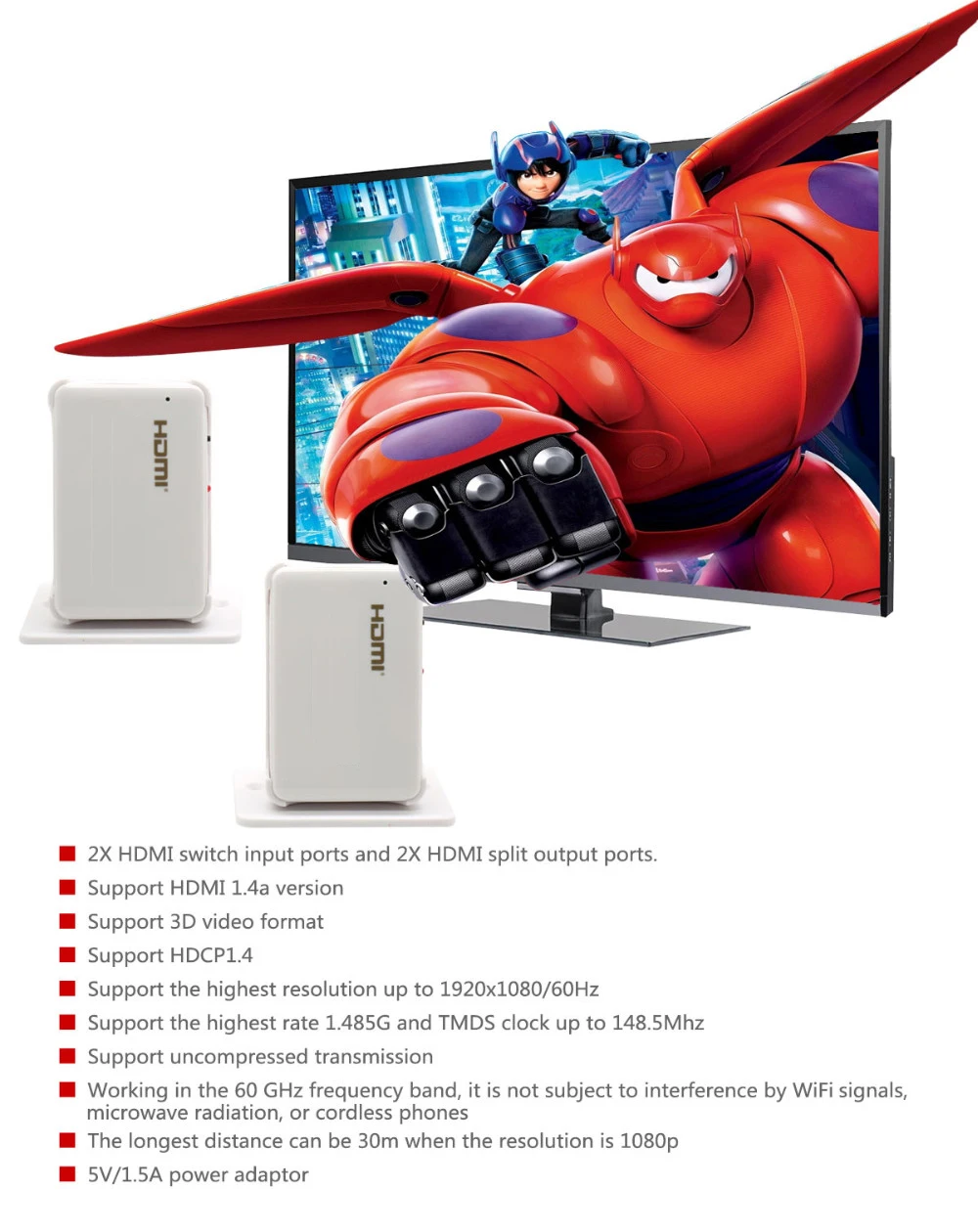 30M wireless HDMI extender -1