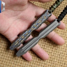 TC4 титановый сплав лома Открытый выживания обороны EDC Многофункциональный инструмент Отвертка