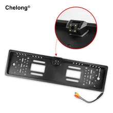 Auto Videocamera vista posteriore Europeo UE License Plate Frame Impermeabile di Inverso Dell’automobile di Backup Parcheggio di Visione Notturna della Macchina Fotografica di Backup 170 gradi