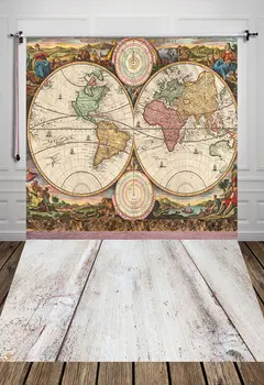 

5x7ft World Map Photography art Backdrop