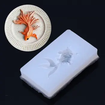 

Hot Goldfish Pendant Liquid Silicone Mold Jewelry Making Craft Tool DIY Clear epoxy resin molds for jewelry