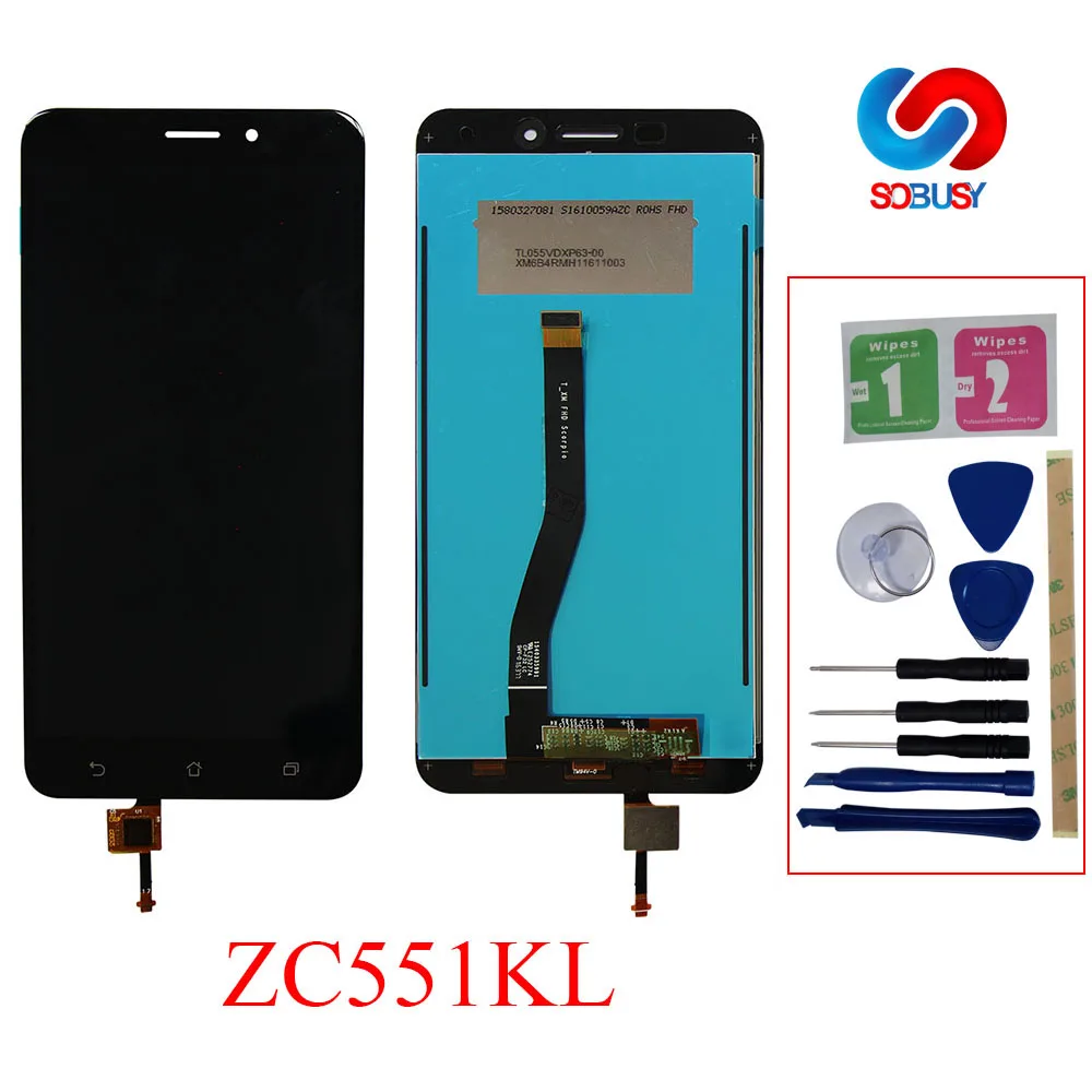 

5.5" Phone Repair LCD for ASUS Zenfone 3 Laser ZC551KL Z01BD LCD Display Touch Screen Panel Digitizer Assembly Replacement Parts