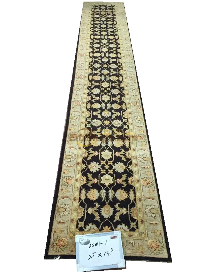 

Original single export Turkish handmade carpets OUSHAK Ozarks pure wool carpet ISW1-1 2.5X13.5gc158zieyg14