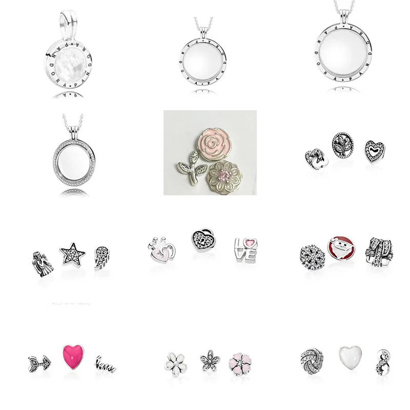 

S925 Sterling Silver Personality Series Beads Heart Shape Cute Style Suitable Fits Charm Bracelet DIY Women Gift