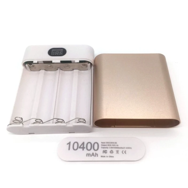 

5V Dual USB 4X 18650 Power Bank Case Kit Battery Charger Box For Smart Phones (no battery) No welding required