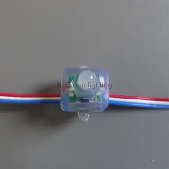 

500X DC5V 12mm square LPD6803ICLPD6803 digital led string light waterproof IP67 256gray express free shipping