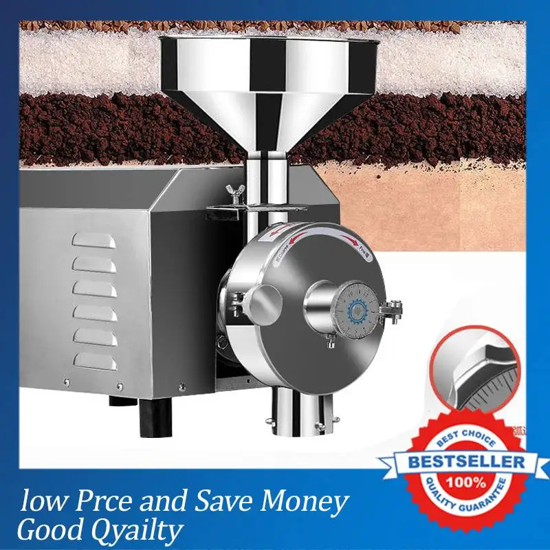 1.8kw High Efficiency Grain Grinder,herb Spice ,corn,soybean Grinding