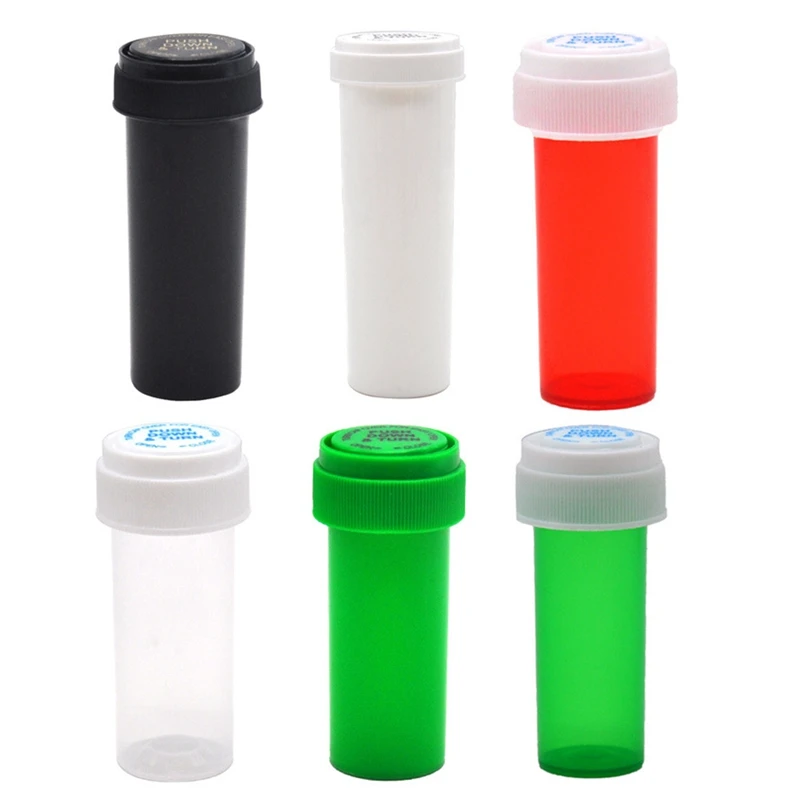 

1Pcs 75ML 29ML 110ML Plastic Plush Down Turn Vial Container Storage Stash Jar Pill Bottle Case Box Herb Container