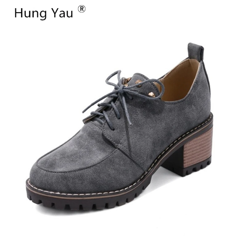 

Hung Yau Oxfords 2017 Platform Shoes Woman Loafers Casual Creepers Slip On Female Flats Women Casual Shoes 3 Colors Plus Size 11
