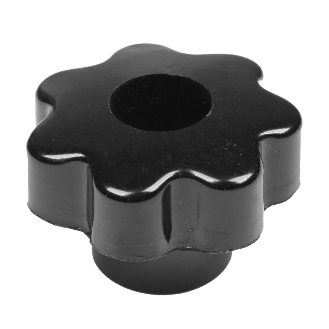 M8 50mm Dia Thread Black Plastic Star Head Clamping Knob Gripin Nuts