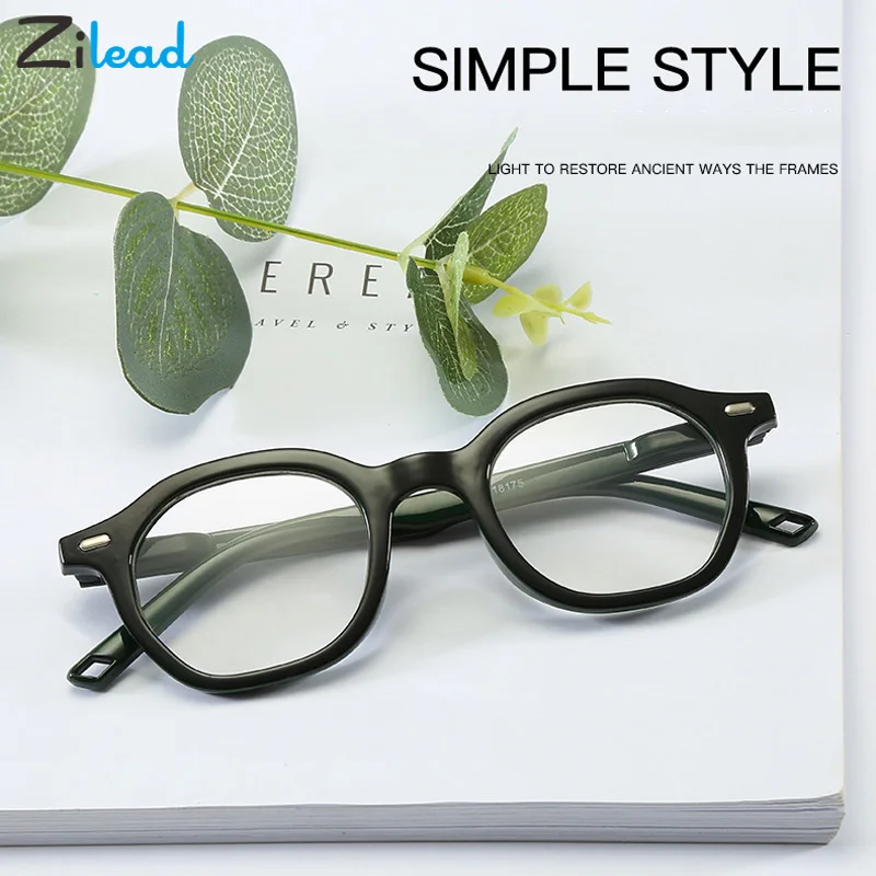 

Zilead Men Women Retro Resin Small Frame Presbyopic Eyeglasses Anti Fatigue For Parents Unbreakable Classical Reading Glasses