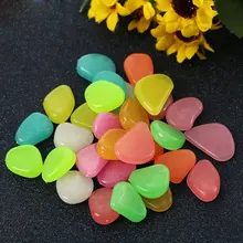 12 шт. садовый светящийся камень садовый Аквариум Искусственный Камень флуоресцентные камни для дорожек светящаяся декоративная галька